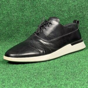 Wolf & Shepherd Crossover Longwing Oxford Black Leather Dress Shoe Mens 14 M